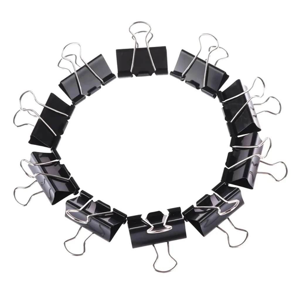 10 pinces à reliures métalliqu - Binder Clip Assorted avis et prix